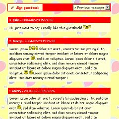 Guestbook Username demo